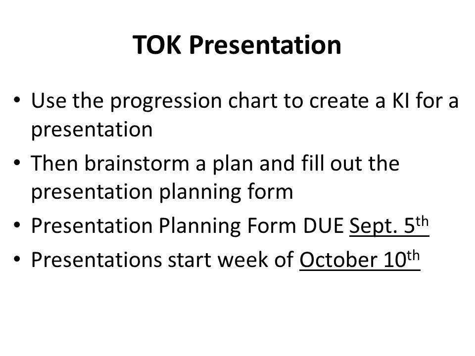 Examples tok presentations Good TOK