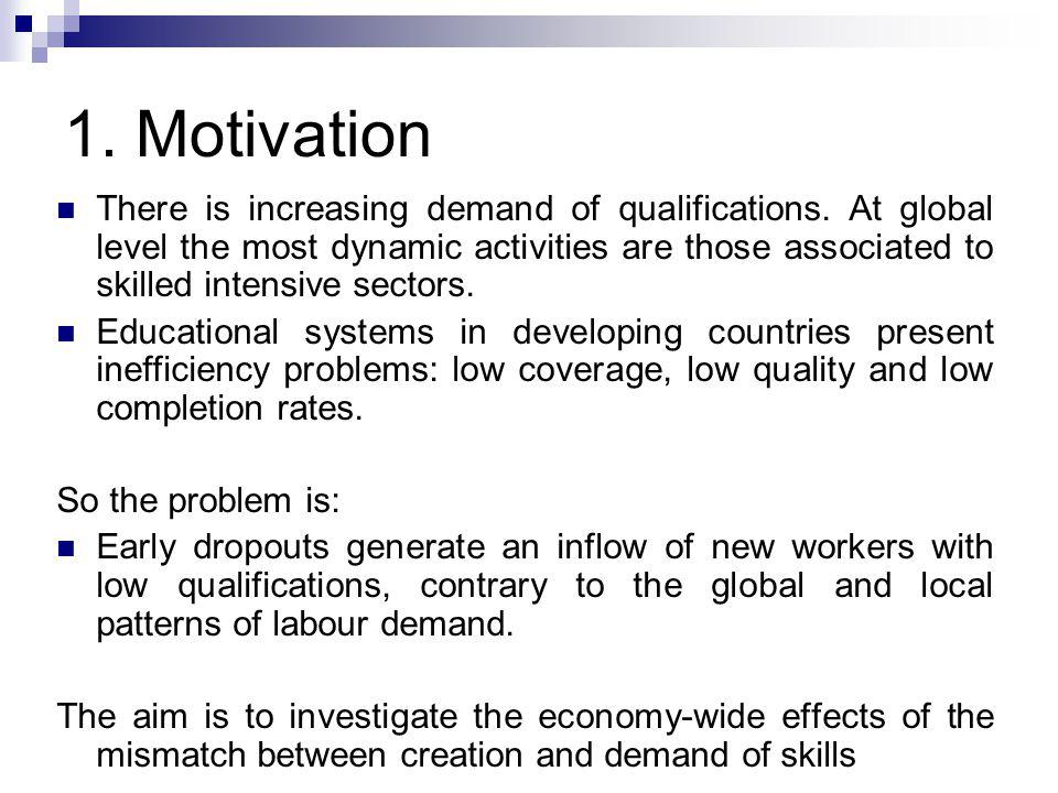 1. Motivation There is increasing demand of qualifications.