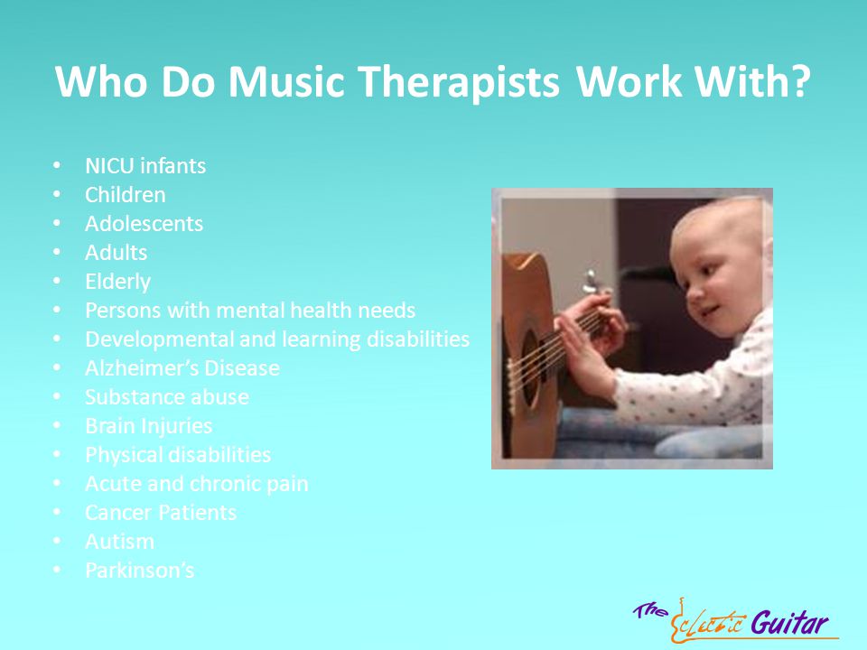 Who Do Music Therapists Work With.