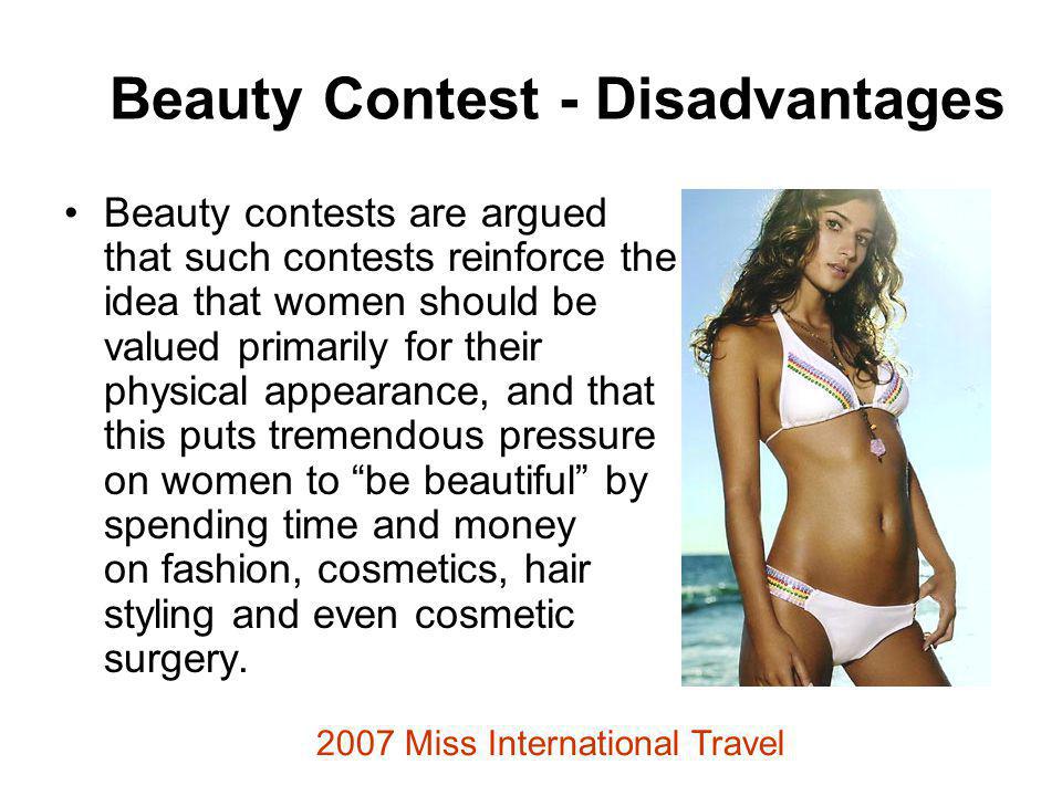 disadvantages of beauty pageants