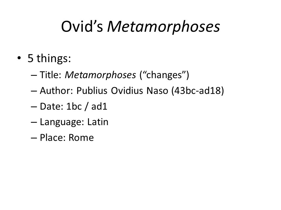 Ovid tells the story of Midas and the golden touch - Pantheon Poets