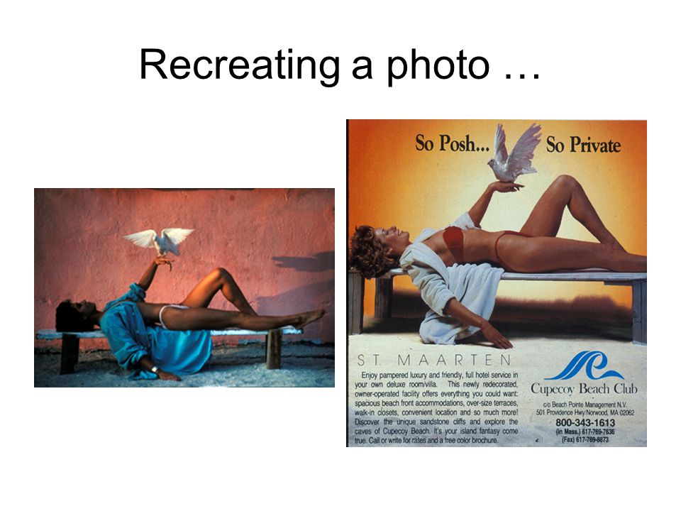 Recreating a photo …
