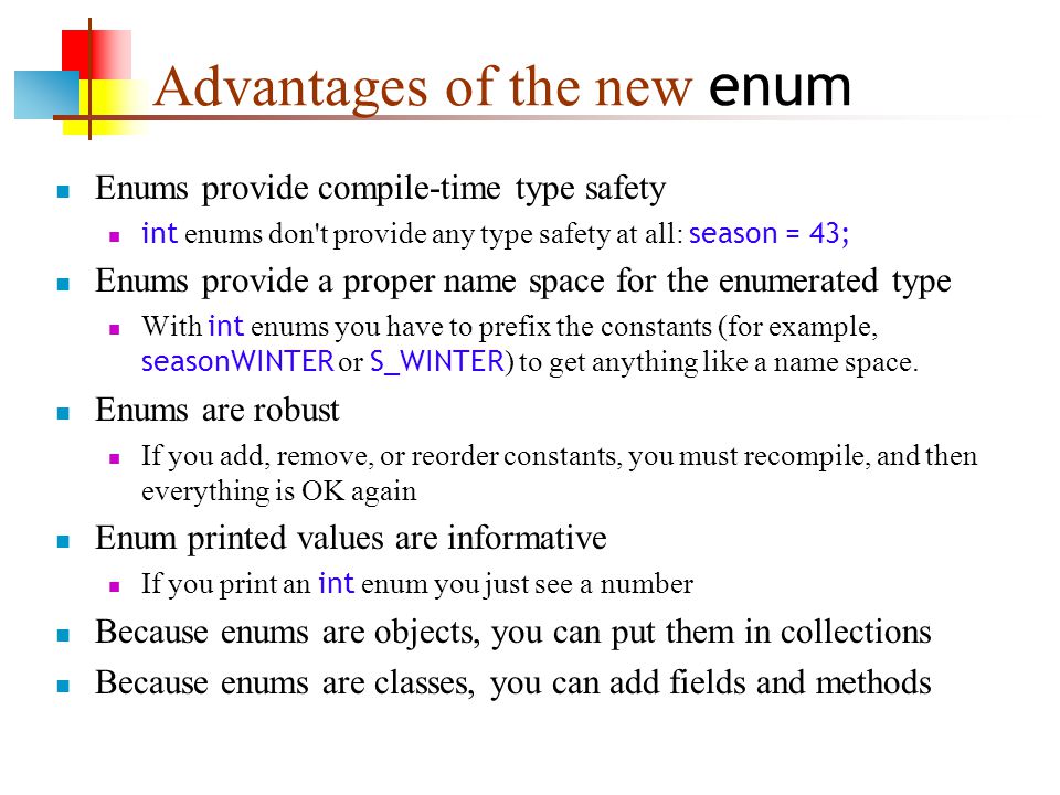 9-Jun-14 Enum s (and a review of switch statements) - ppt download