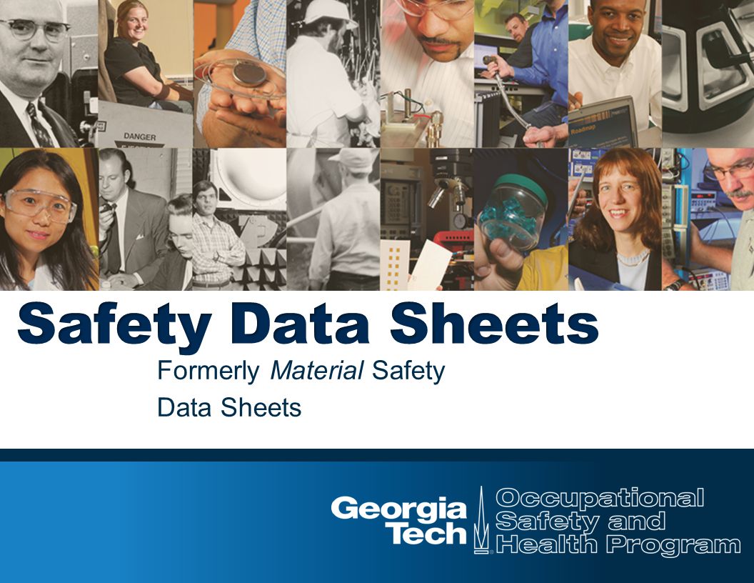 Formerly Material Safety Data Sheets