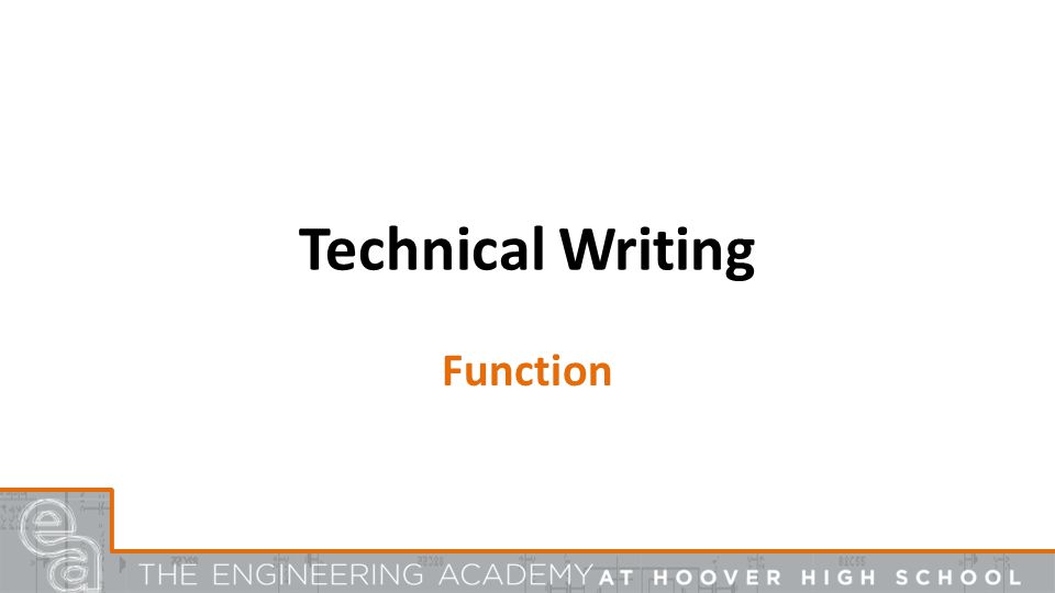 Technical Writing Function