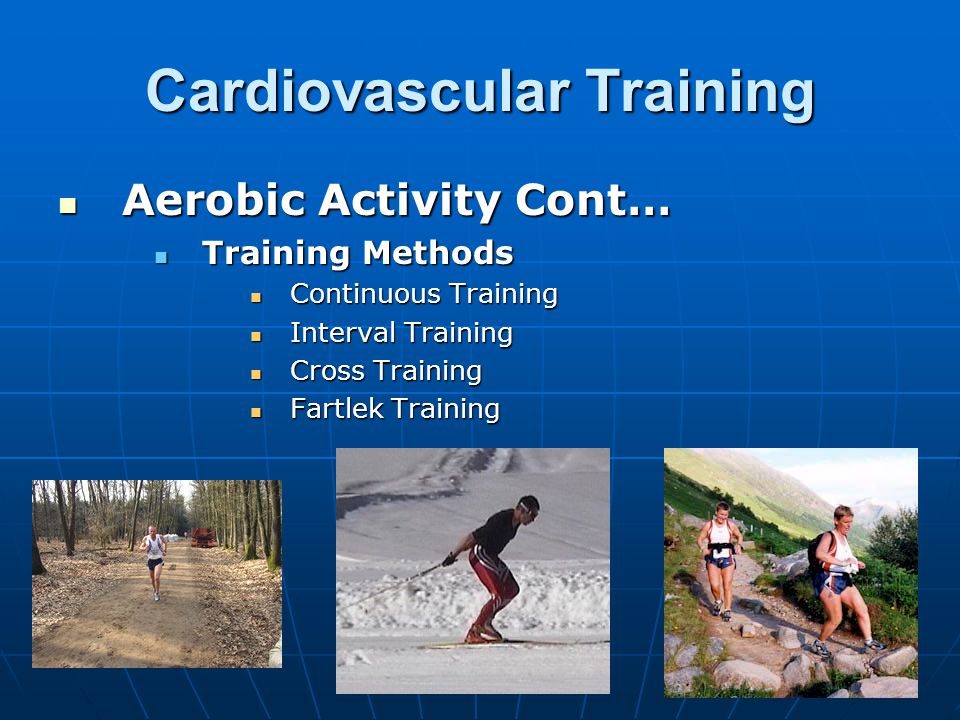 Cardiovascular training methods shop