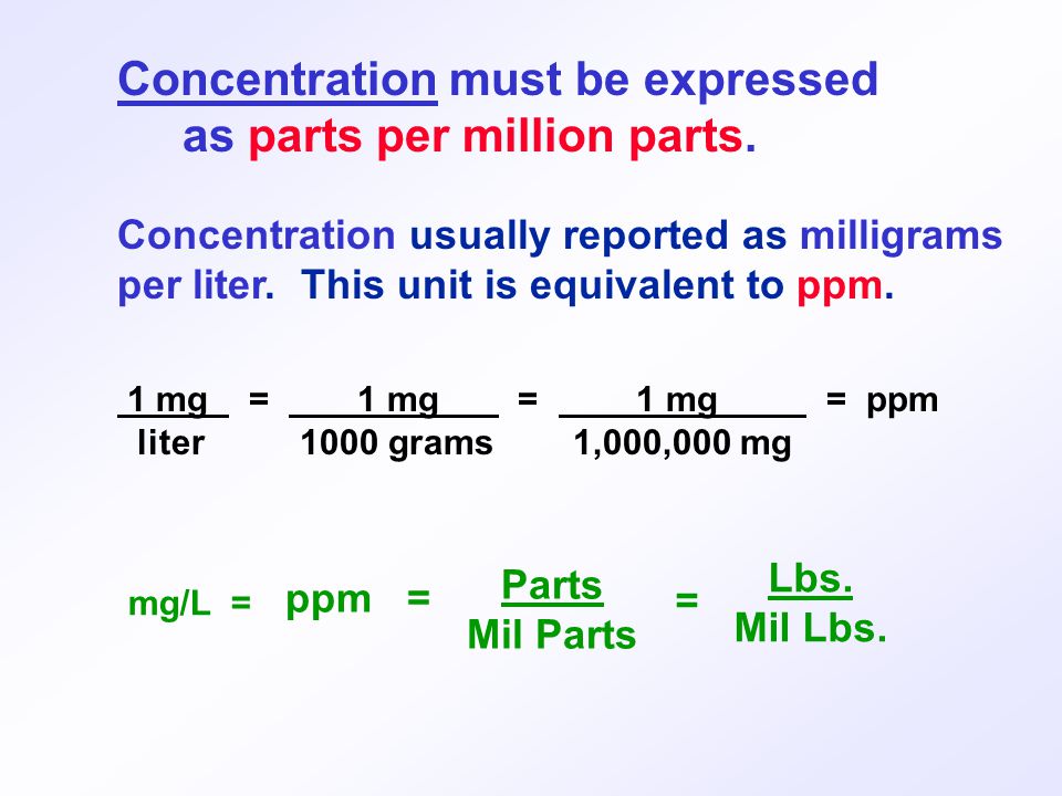Pounds Formula Prepared By Michigan Department of Environmental Quality  Operator Training and Certification Unit. - ppt download