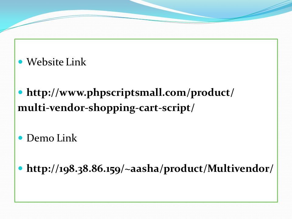 Website Link   multi-vendor-shopping-cart-script/ Demo Link