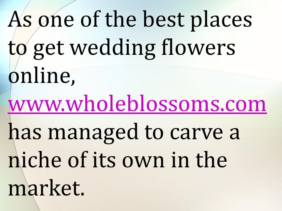 As one of the best places to get wedding flowers online,   has managed to carve a niche of its own in the market.