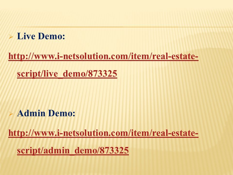  Live Demo:   script/live_demo/  Admin Demo:   script/admin_demo/873325