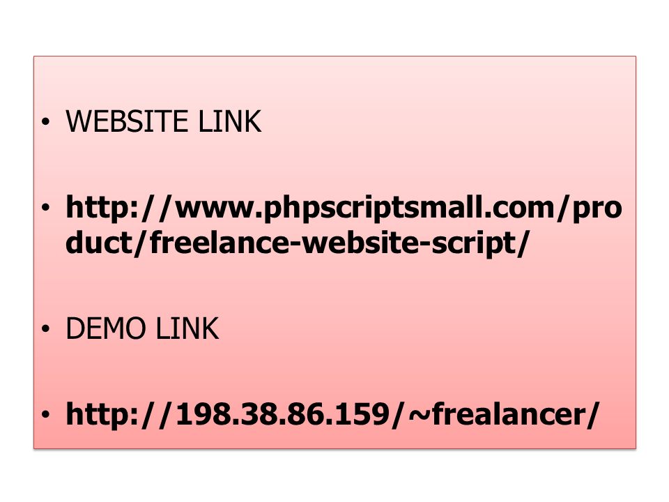 WEBSITE LINK   duct/freelance-website-script/ DEMO LINK   WEBSITE LINK   duct/freelance-website-script/ DEMO LINK