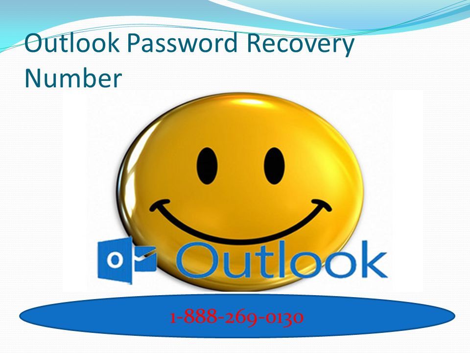 Outlook Password Recovery Number