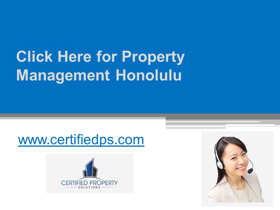 Click Here for Property Management Honolulu
