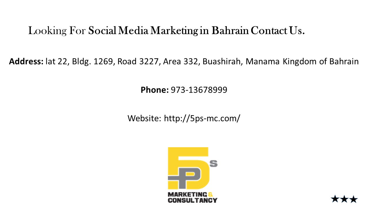 Looking For Social Media Marketing in Bahrain Contact Us.
