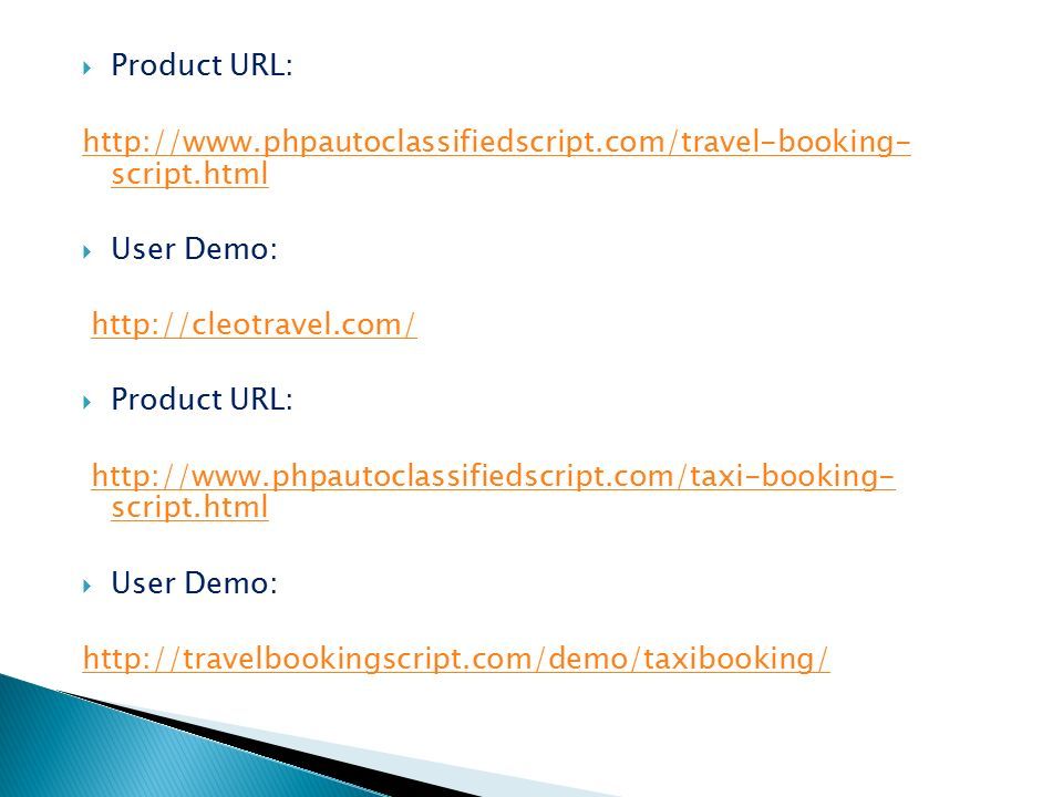  Product URL:   script.html  User Demo:    Product URL:   script.htmlhttp://  script.html  User Demo: