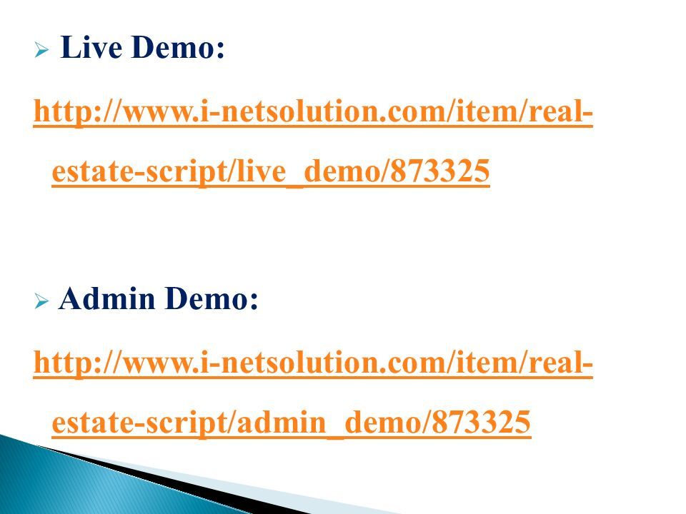  Live Demo:   estate-script/live_demo/  Admin Demo:   estate-script/admin_demo/873325