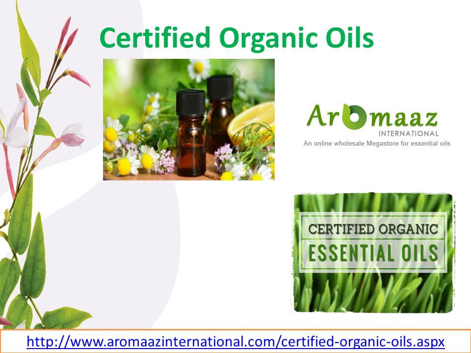 Certified Organic Oils