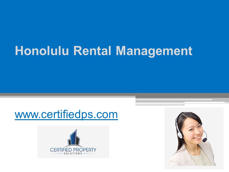 Honolulu Rental Management