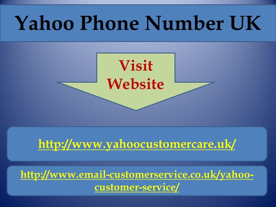 Yahoo Phone Number UK Visit Website     customer-service/