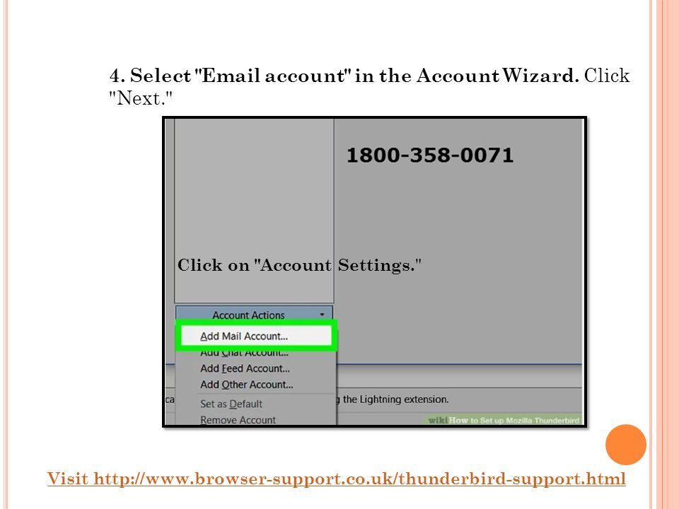 3. Click on Account Settings. Visit