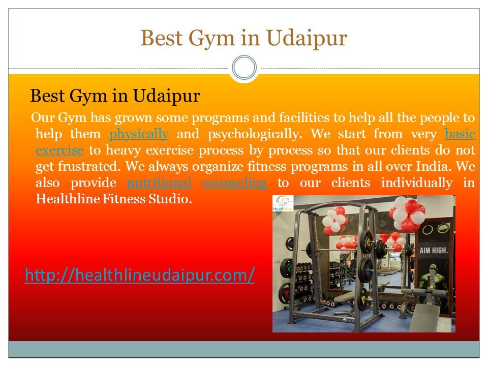 Best Gym in Udaipur Our Gym has grown some programs and facilities to help all the people to help them physically and psychologically.