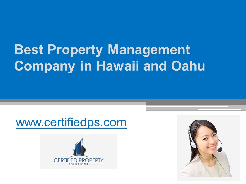 Best Property Management Company in Hawaii and Oahu