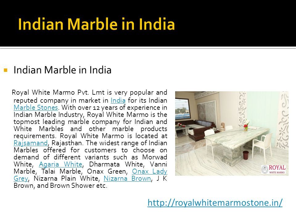  Indian Marble in India Royal White Marmo Pvt.
