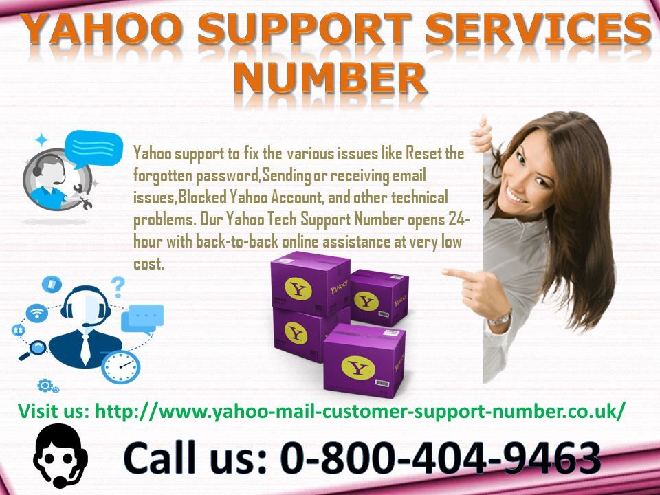 Yahoo support to fix the various issues like Reset the forgotten password,Sending or receiving  issues,Blocked Yahoo Account, and other technical problems.