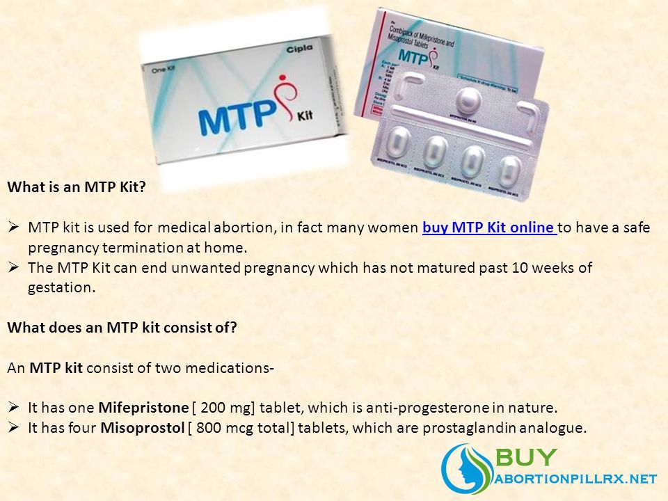 MTP KIT – The Medical Kit for Early Pregnancy Termination - ppt download