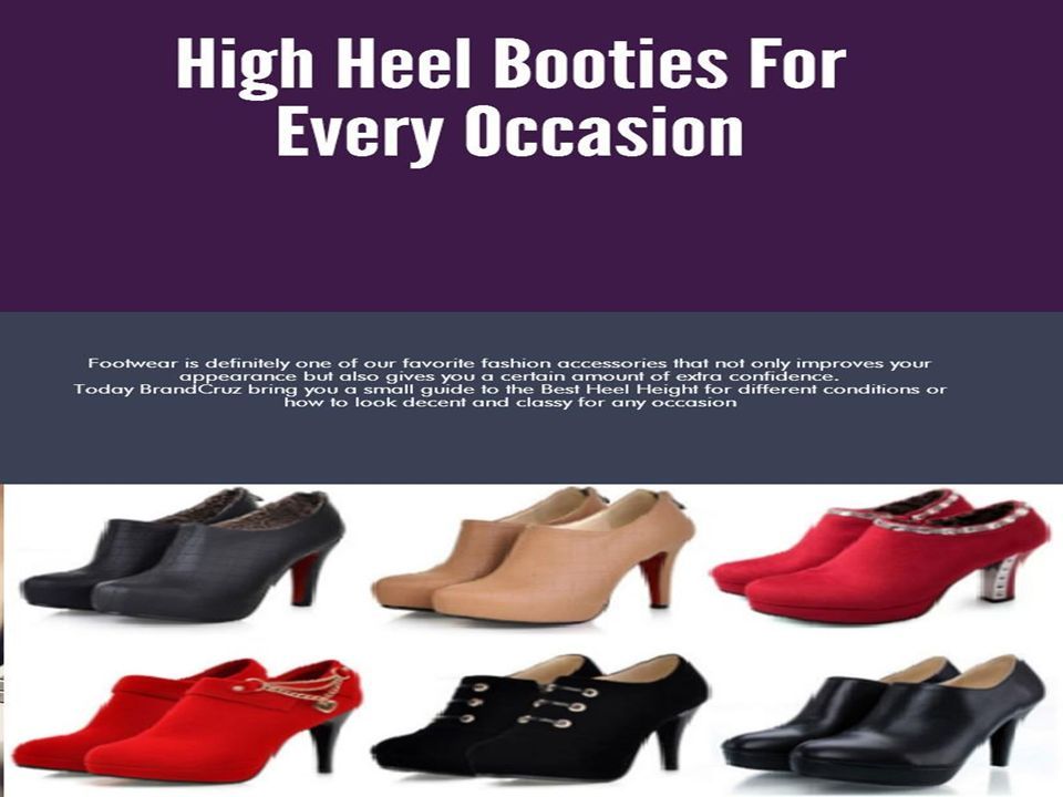 High Heeled Booties - ppt download
