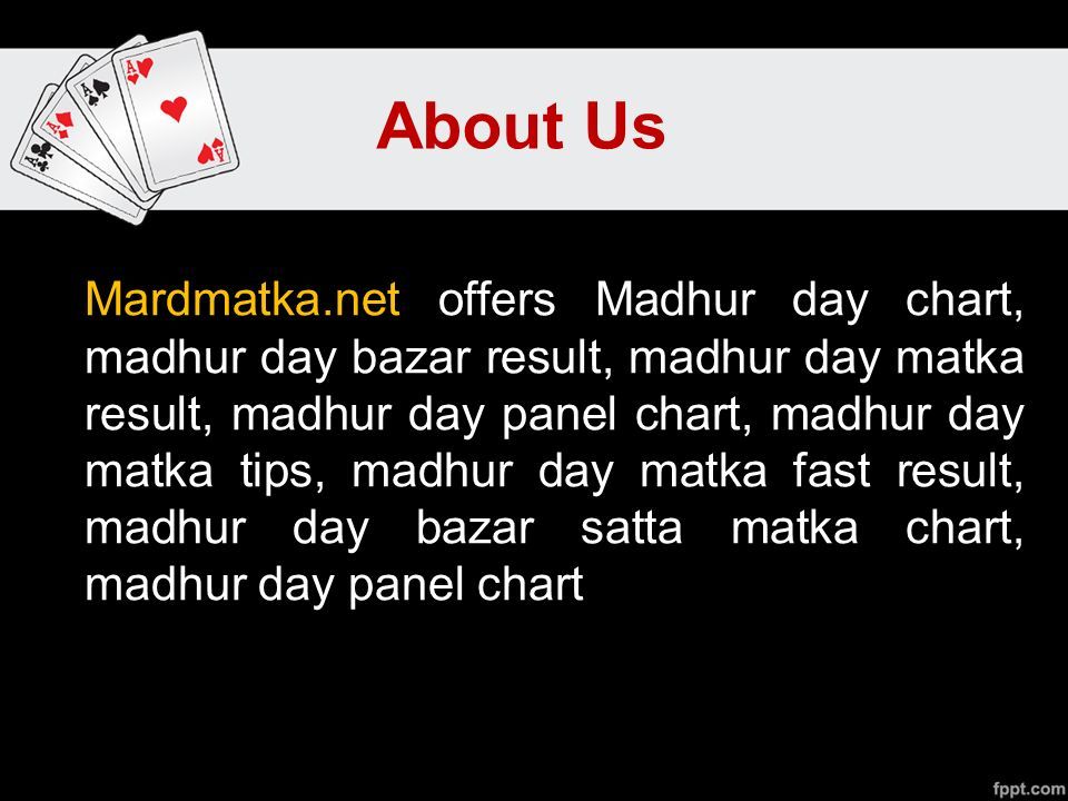 Madhur Bazar Chart