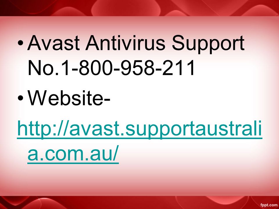 Avast Antivirus Support No Website-   a.com.au/