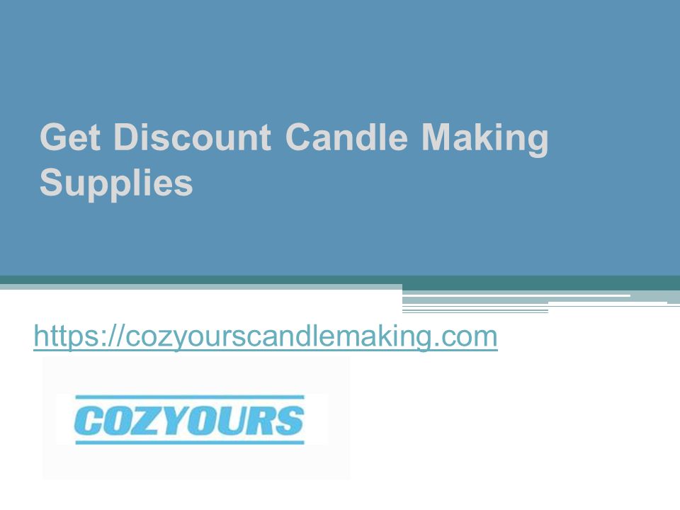 Get Discount Candle Making Supplies