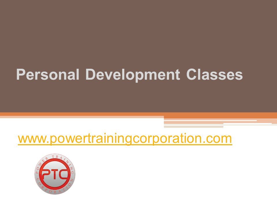 Personal Development Classes
