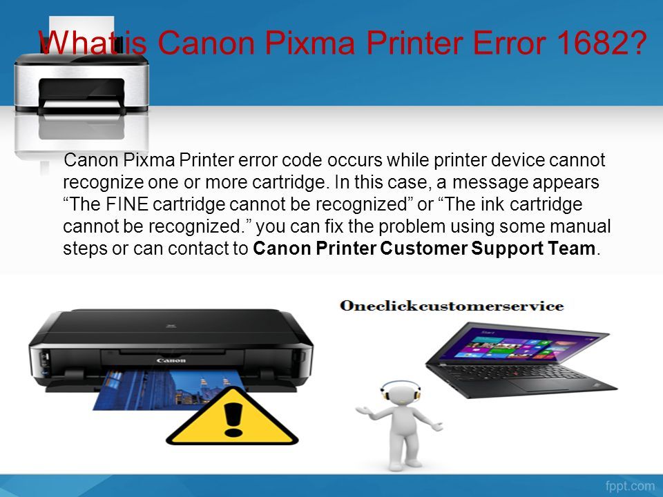 What is Canon Pixma Printer Error 1682.