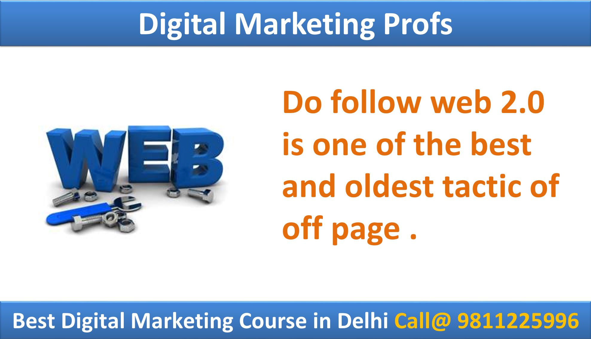 Do follow web 2.0 is one of the best and oldest tactic of off page.