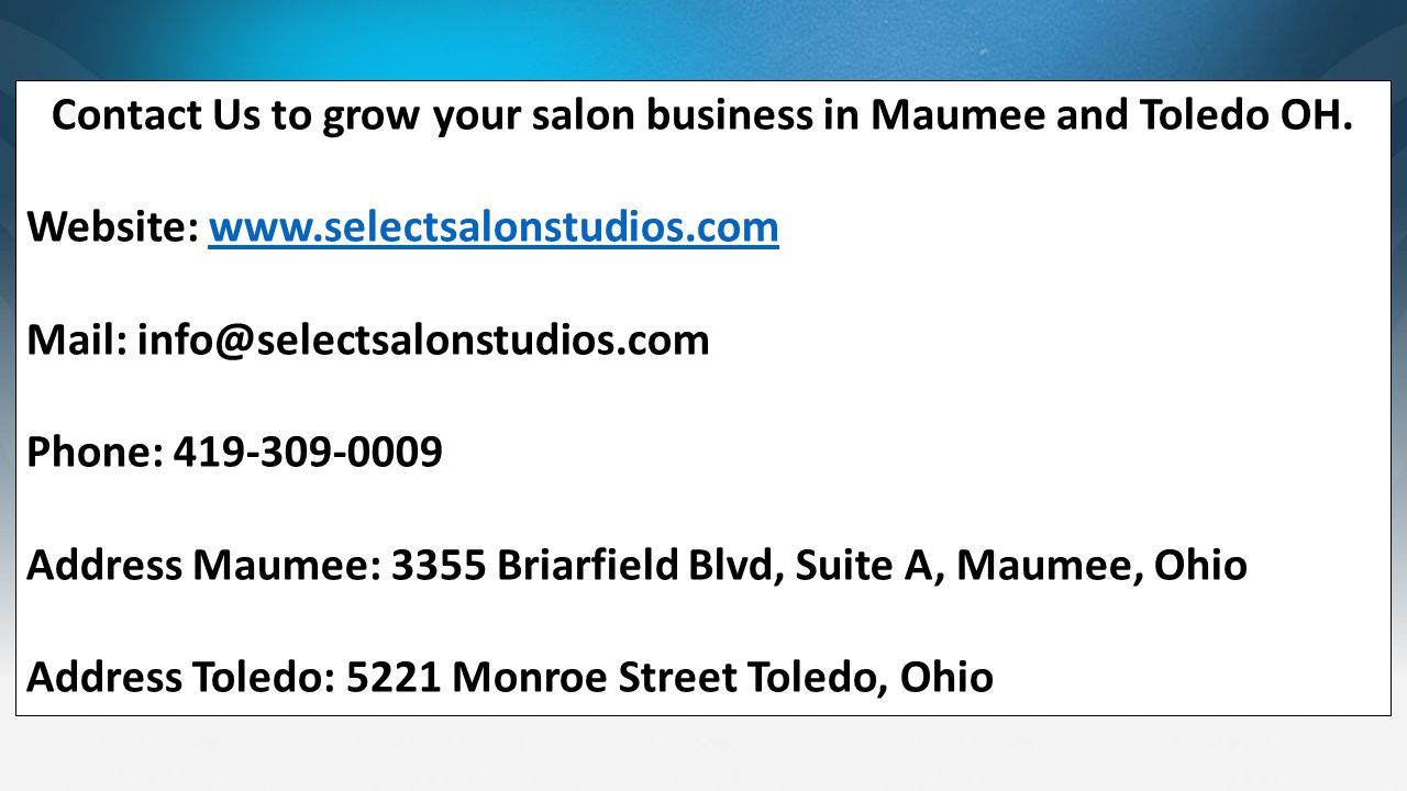 Contact Us to grow your salon business in Maumee and Toledo OH.