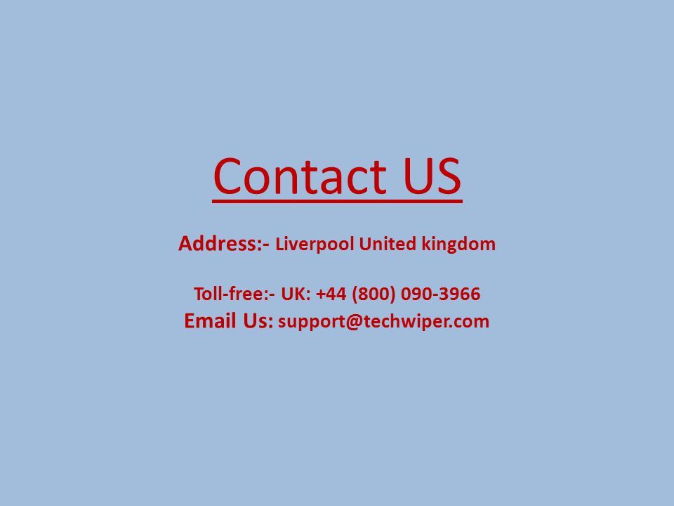 Contact US Address:- Liverpool United kingdom Toll-free:- UK: +44 (800) Us: