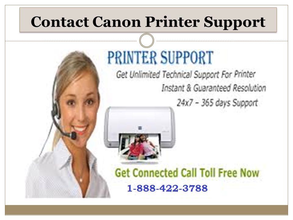 Contact Canon Printer Support