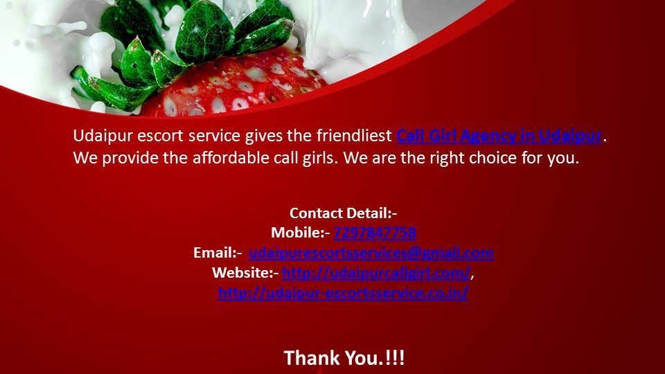 This presentation uses a free template provided by FPPT.com   Udaipur escort service gives the friendliest Call Girl Agency in Udaipur.