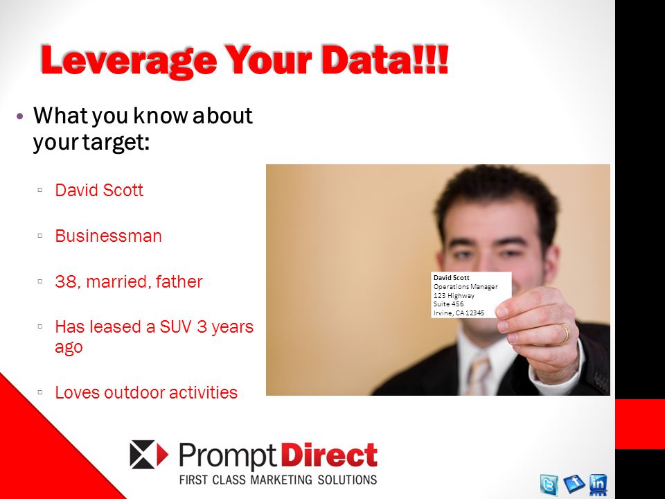 Leverage Your Data!!.