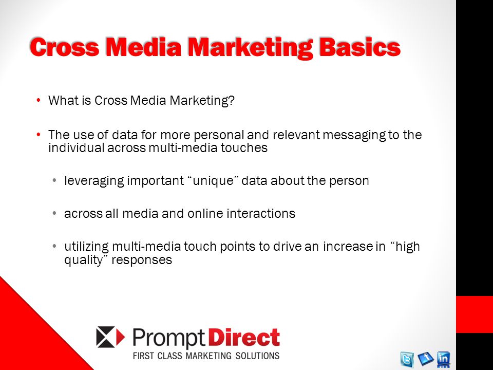Cross Media Marketing Basics What is Cross Media Marketing.