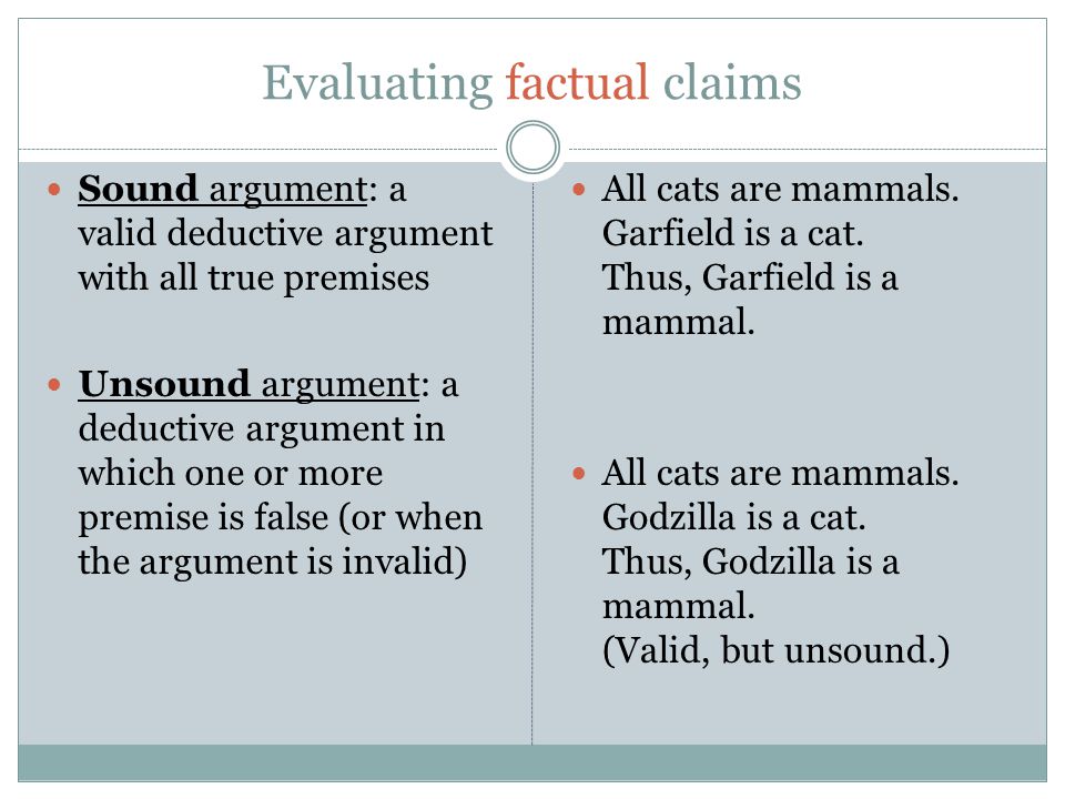 valid unsound deductive argument examples