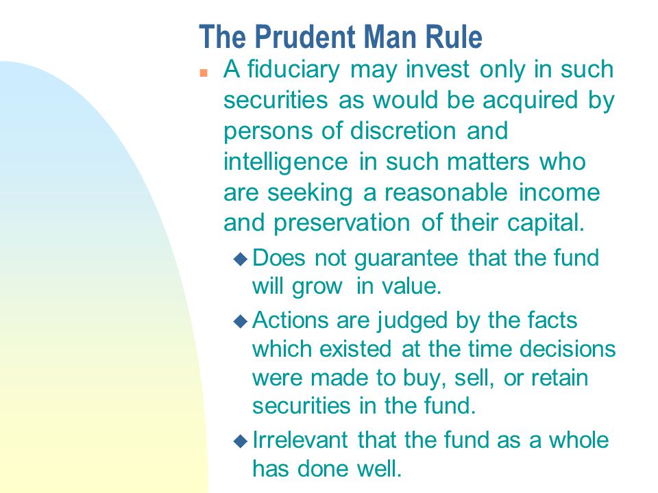 prudent man rule investing