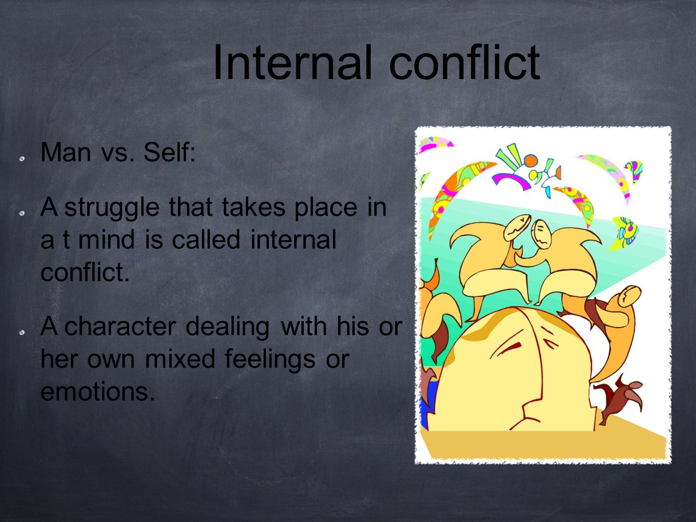 Internal conflict Man vs.