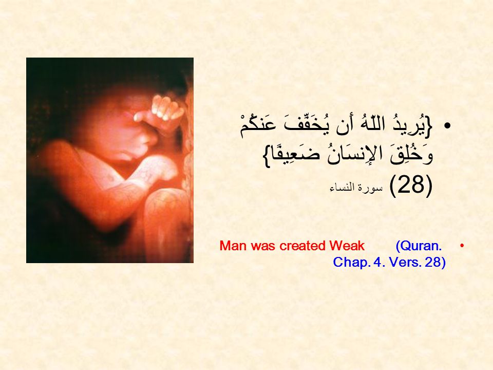 In The Name Of Allah سبحان الله م ن ن ط ف ة خ ل ق ه ف ق د ر ه 19 سورة عبس From Nutfah Male And Female Semen Drops He Created Him And Then Ppt Download
