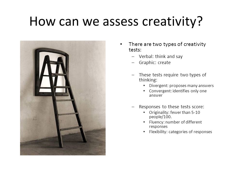 How can we assess creativity.