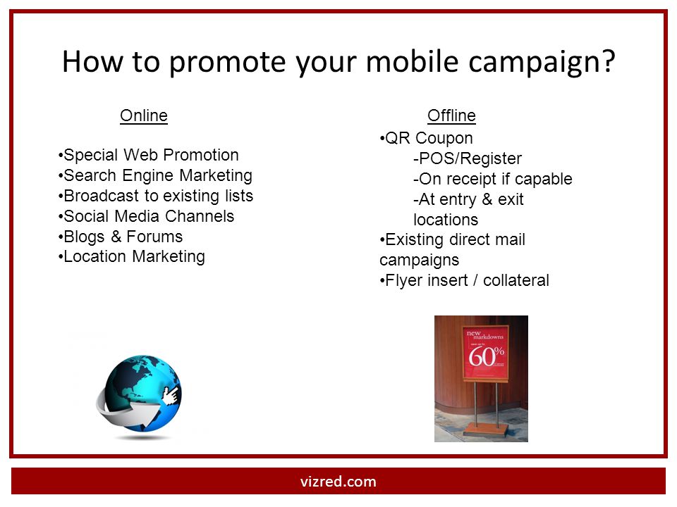 vizred.com How to promote your mobile campaign.