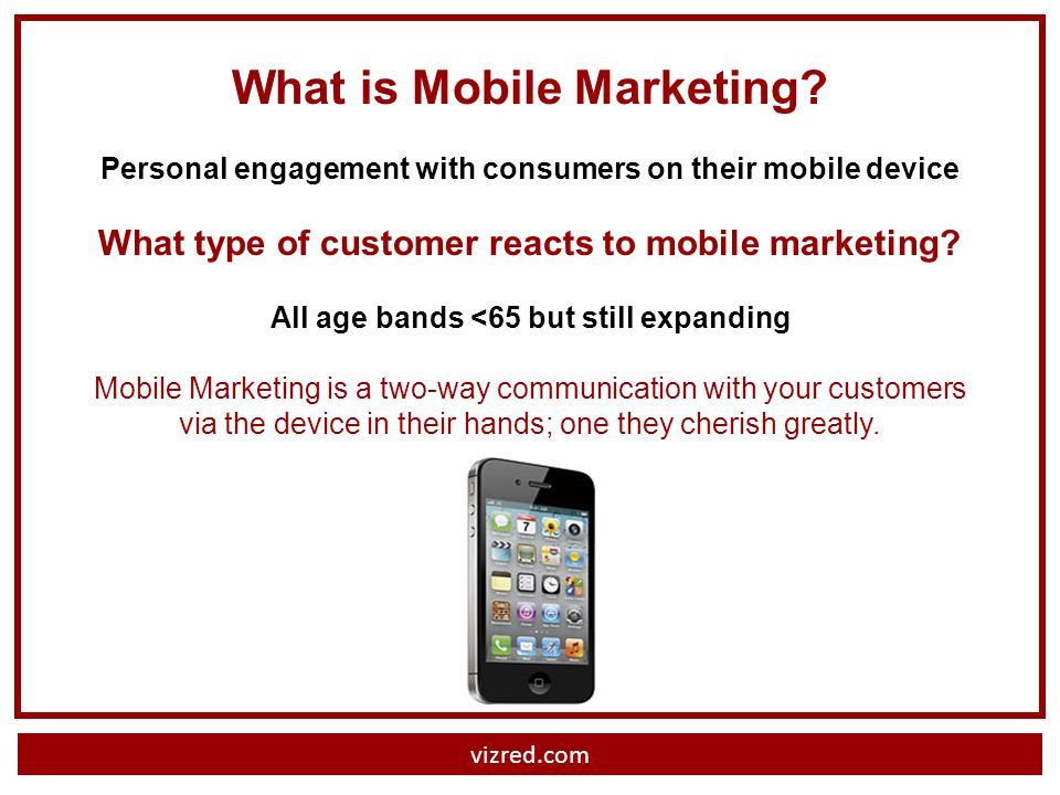 vizred.com What is Mobile Marketing.