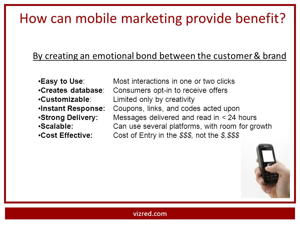 vizred.com How can mobile marketing provide benefit.